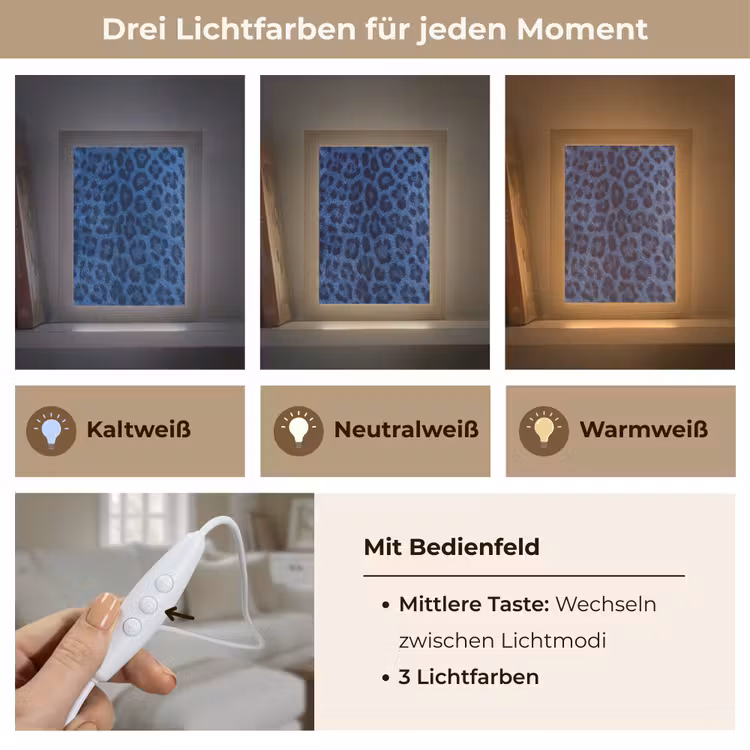 Personalisierte Lightbox - Muster – Blau – Abstrakt — 7