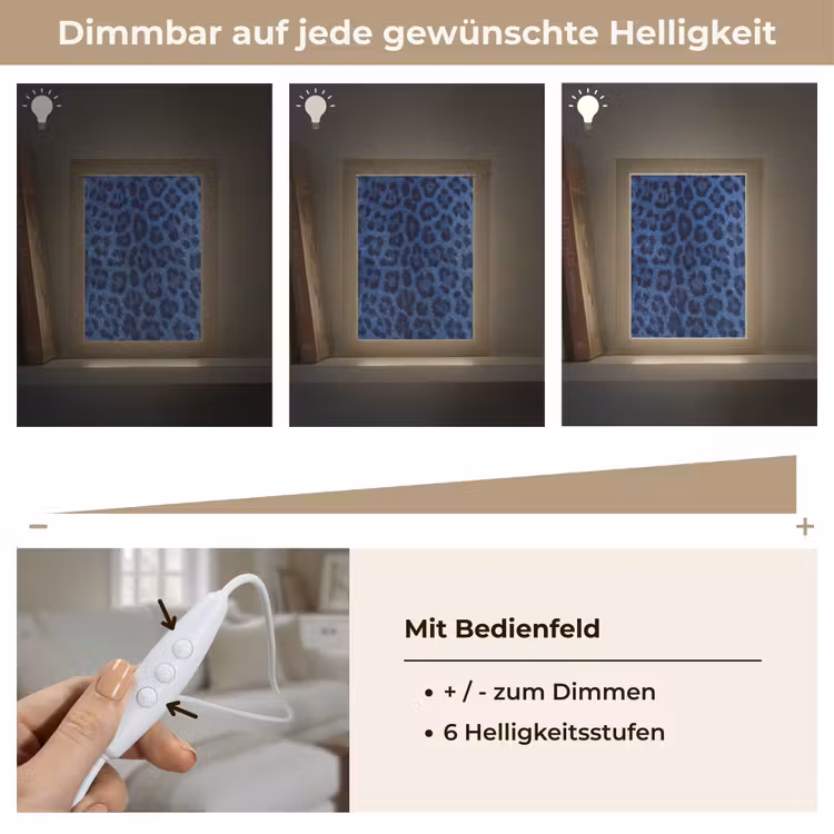 Personalisierte Lightbox - Muster – Blau – Abstrakt — 8