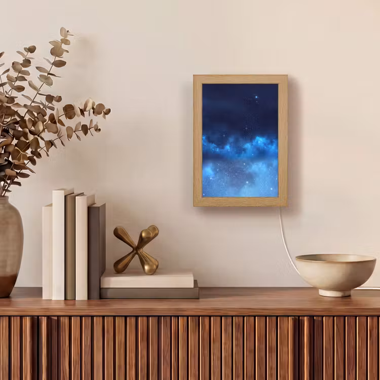 Personalisierte Lightbox - Sternenhimmel – Nebel – Blau — 4