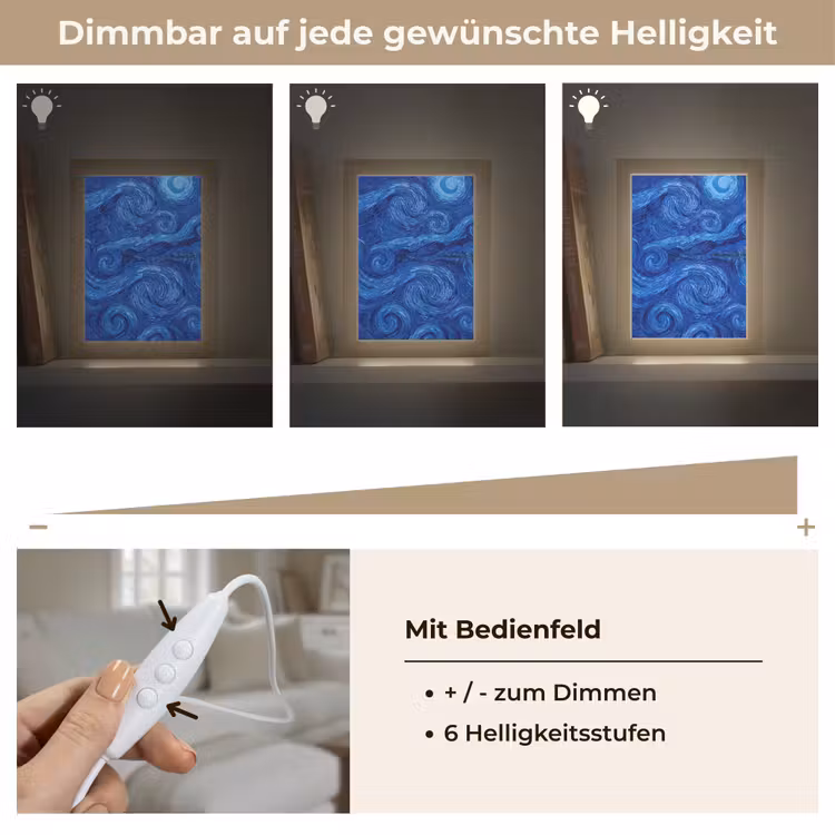 Personalisierte Lightbox - Wirbel – Blau – Modern — 8