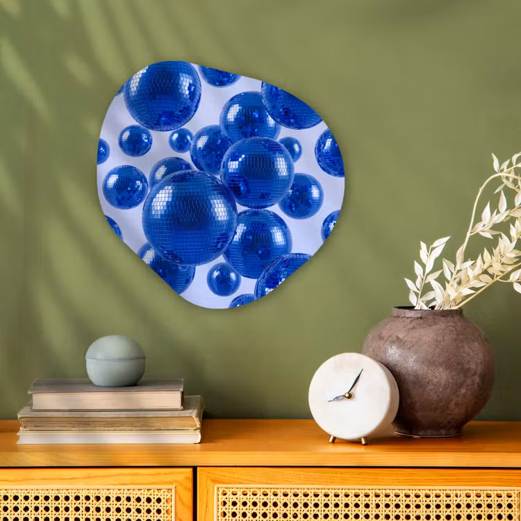 Forexbild Organische Form - Blaue Discokugel — 2