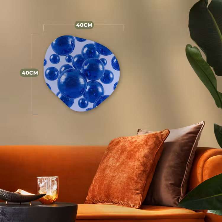 Forexbild Organische Form - Blaue Discokugel — 4