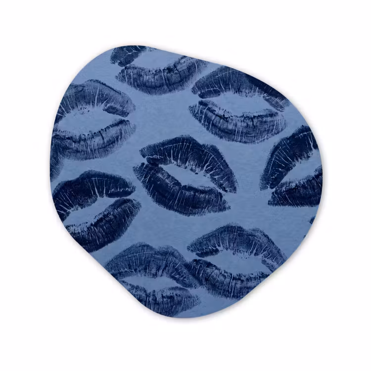 Forexbild Organische Form - Lippen – Muster – Blau — 1