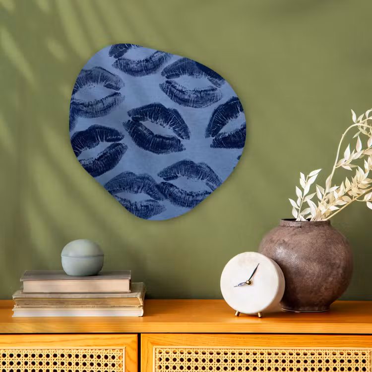 Forexbild Organische Form - Lippen – Muster – Blau — 2