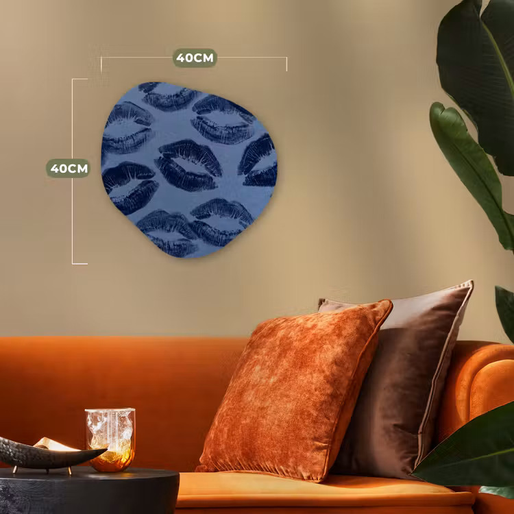 Forexbild Organische Form - Lippen – Muster – Blau — 4