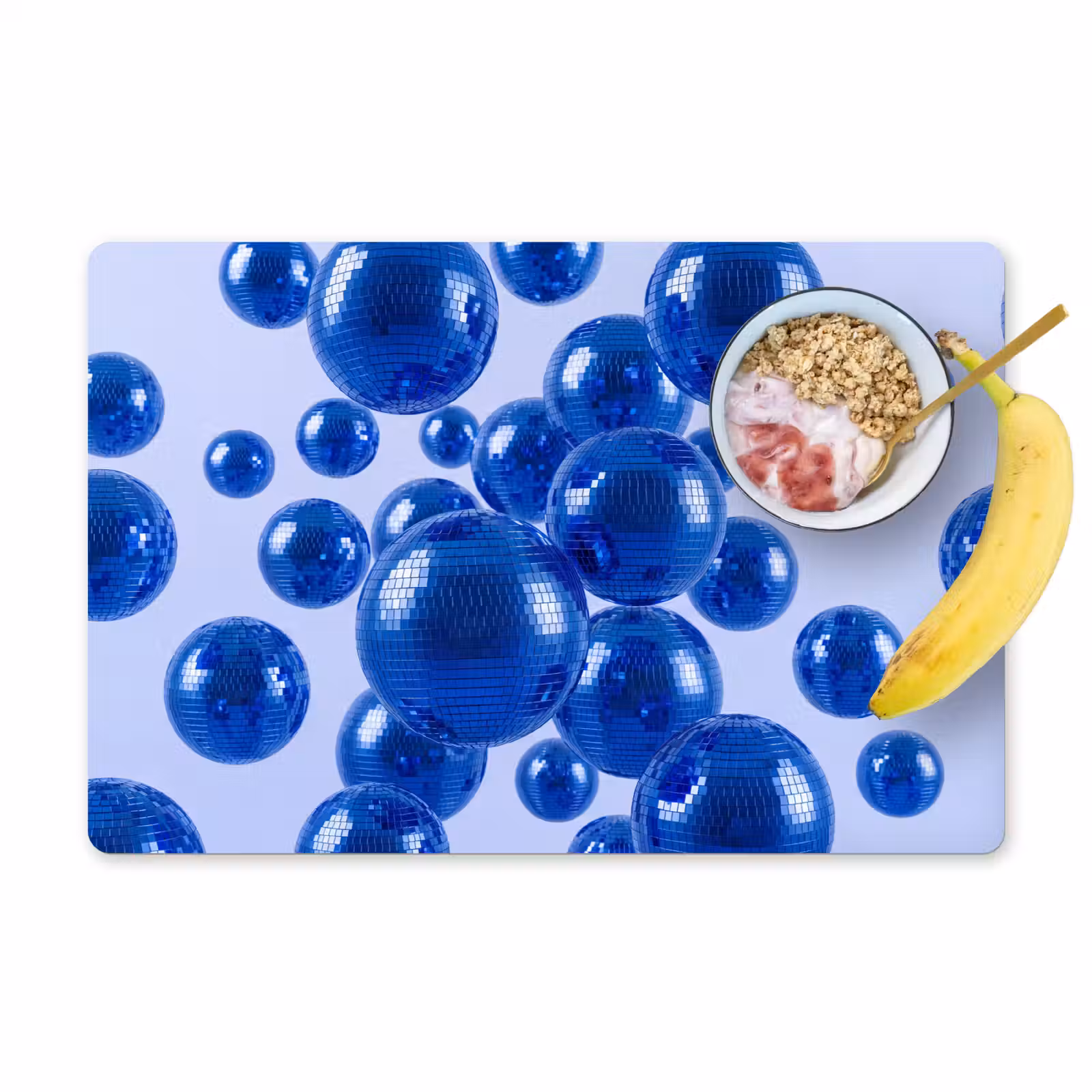 Tischset - 6 Stück - Blaue Discokugel — 1