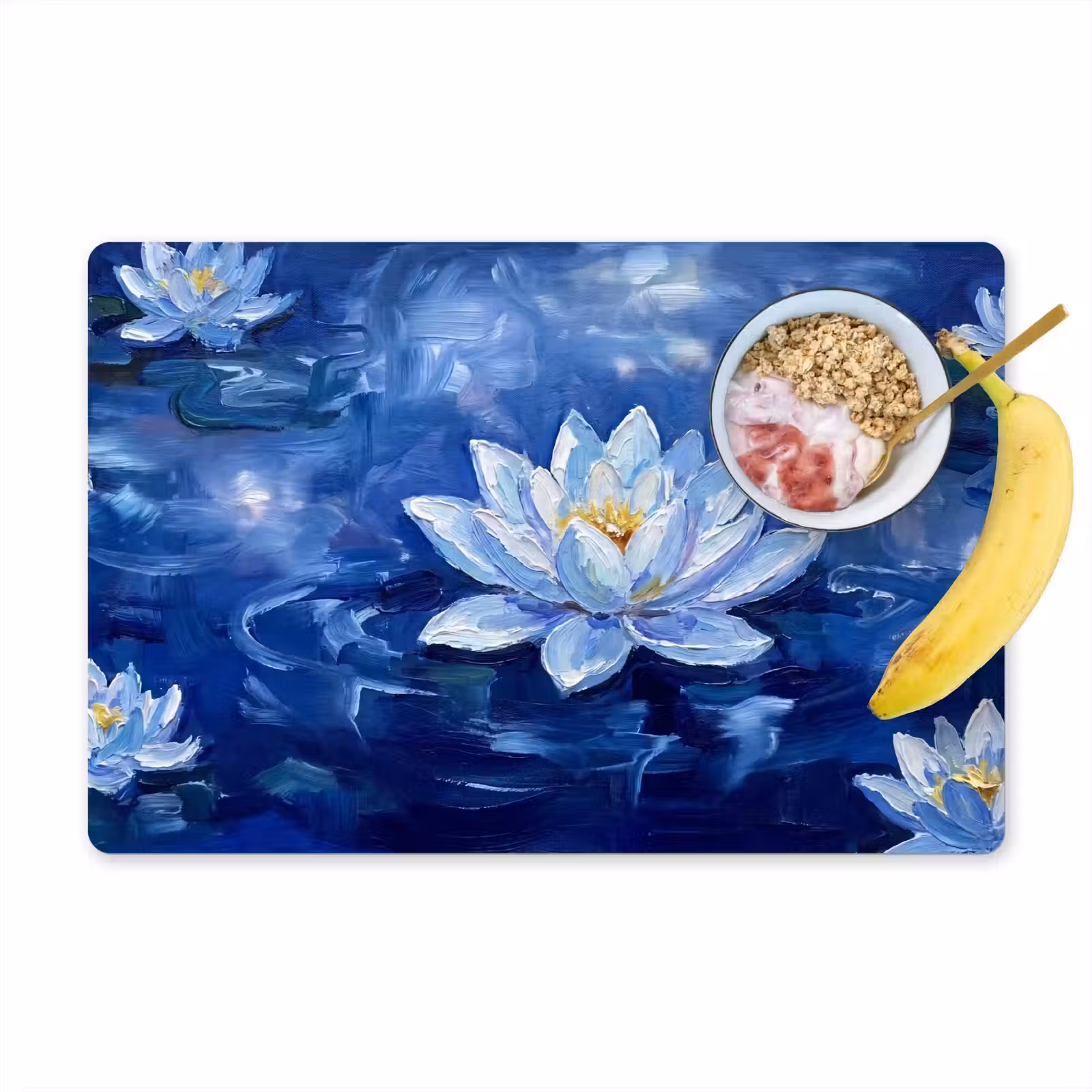 Tischset - 6 Stück - Blaue Seerose – Wasser — 1