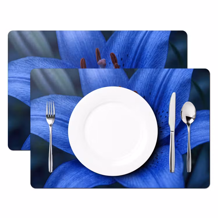 Tischset - 6 Stück - Blaue Blume – Natur — 2