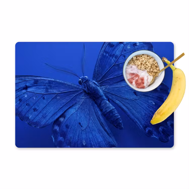 Tischset - 6 Stück - Blauer Schmetterling – Insekt — 1