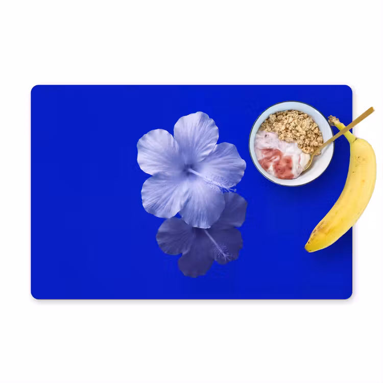 Tischset - 6 Stück - Blumen – Blau – Natur — 1