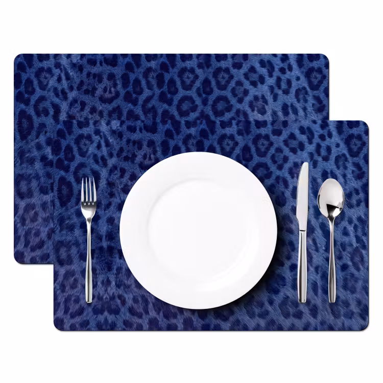 Tischset - 6 Stück - Muster – Blau – Abstrakt — 2