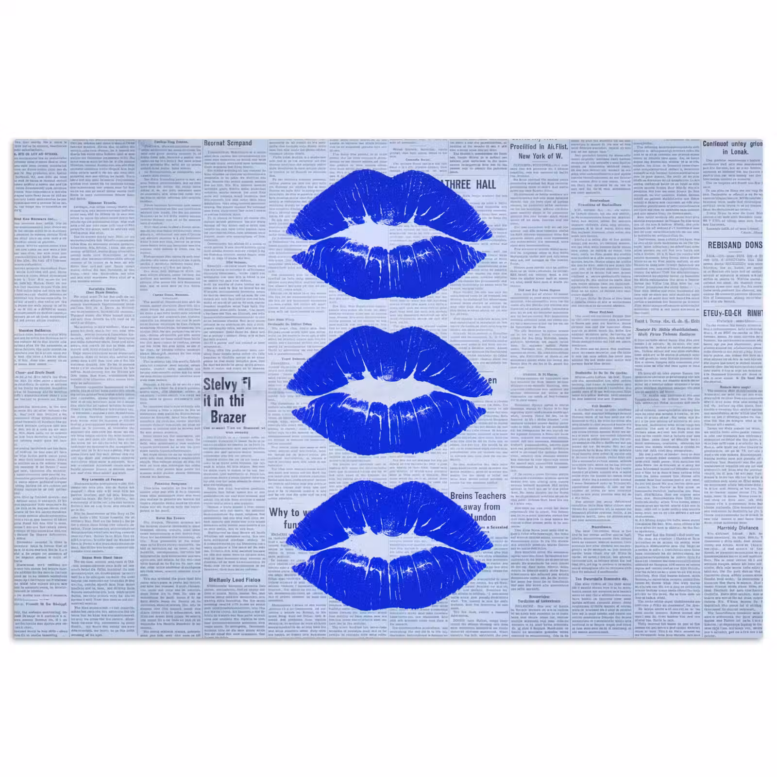 Poster - Zeitung „Blaue Lippen“ — 1