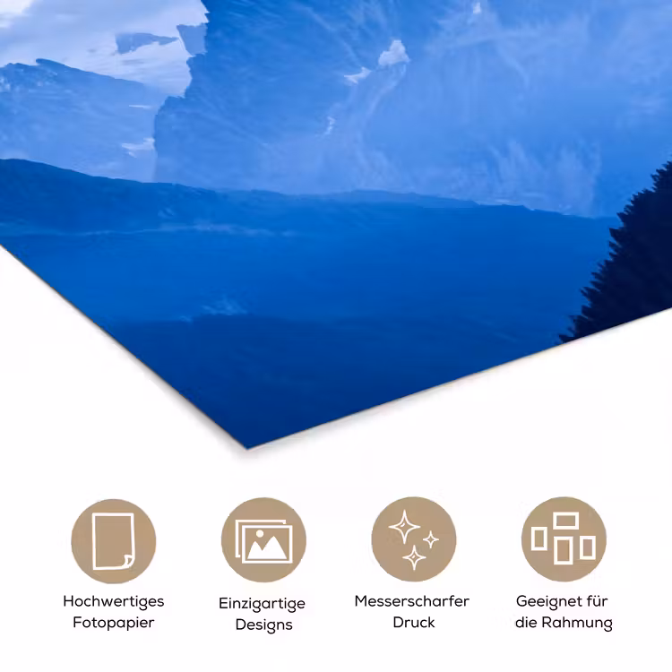 Poster - Berge – Schnee – Blau — 5