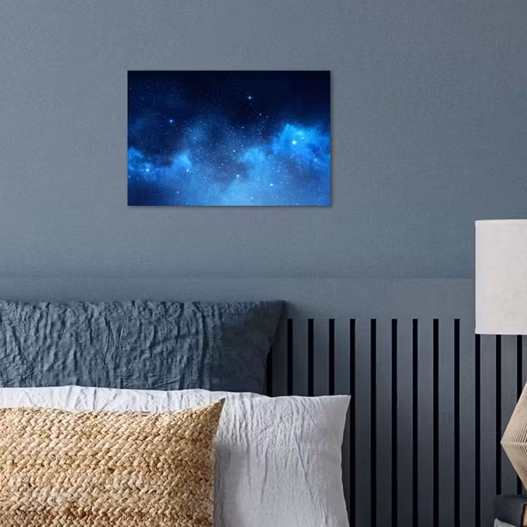 Poster - Sternenhimmel – Nebel – Blau — 3