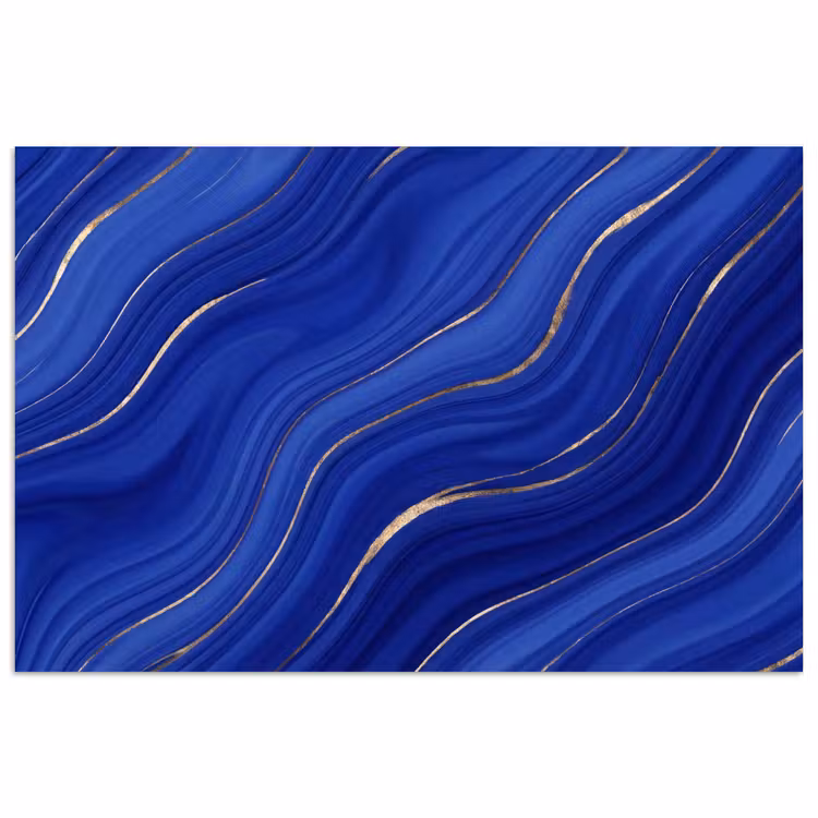 Poster - Zusammenfassung – Linien – Blau — 1