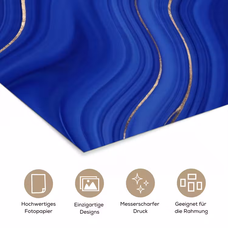 Poster - Zusammenfassung – Linien – Blau — 5