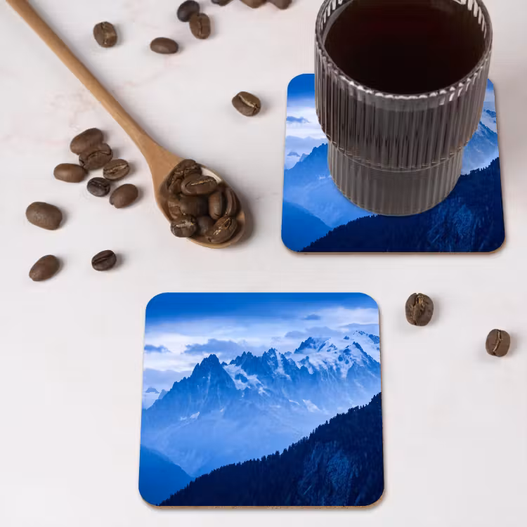 Untersetzer - Berge – Schnee – Blau — 4