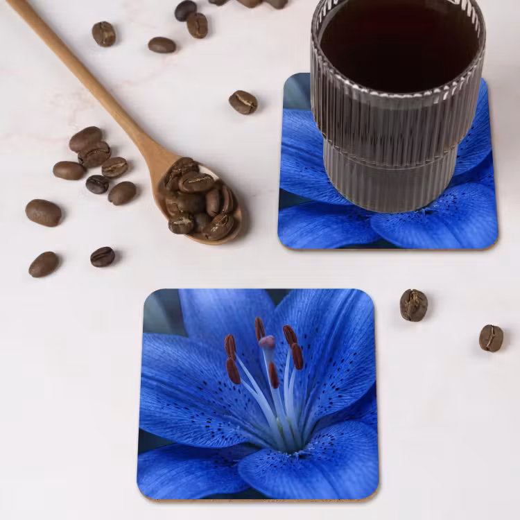 Untersetzer - Blaue Blume – Natur — 4