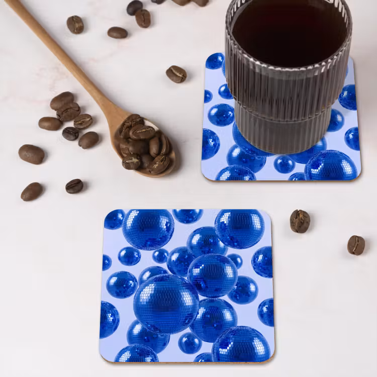 Untersetzer - Blaue Discokugel — 4