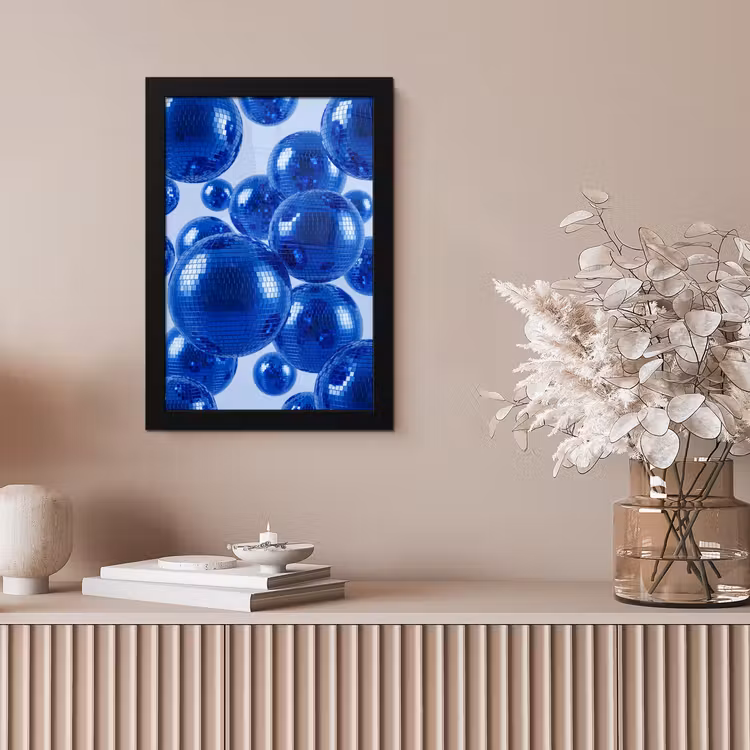 Bilder mit Rahmen - Blaue Discokugel — 4