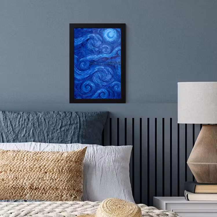 Bilder mit Rahmen - Wirbel – Blau – Modern — 3
