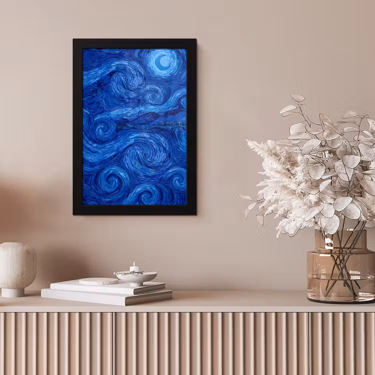Bilder mit Rahmen - Wirbel – Blau – Modern — 4
