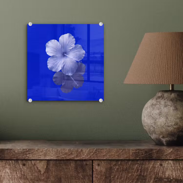 Glasbild - Blumen – Blau – Natur — 4