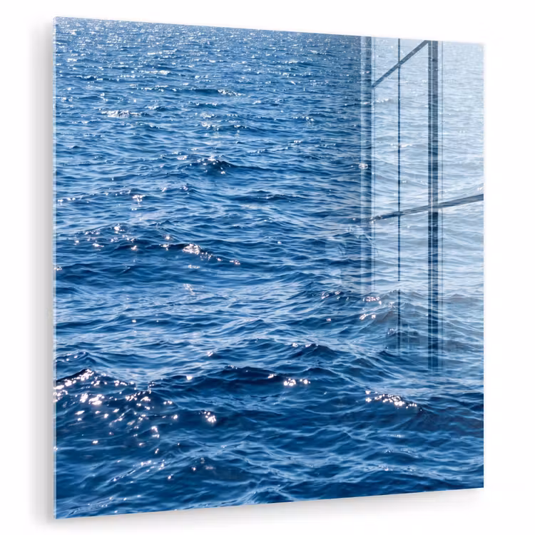 Glasbild - Wasser – Oberfläche – Natur — 1