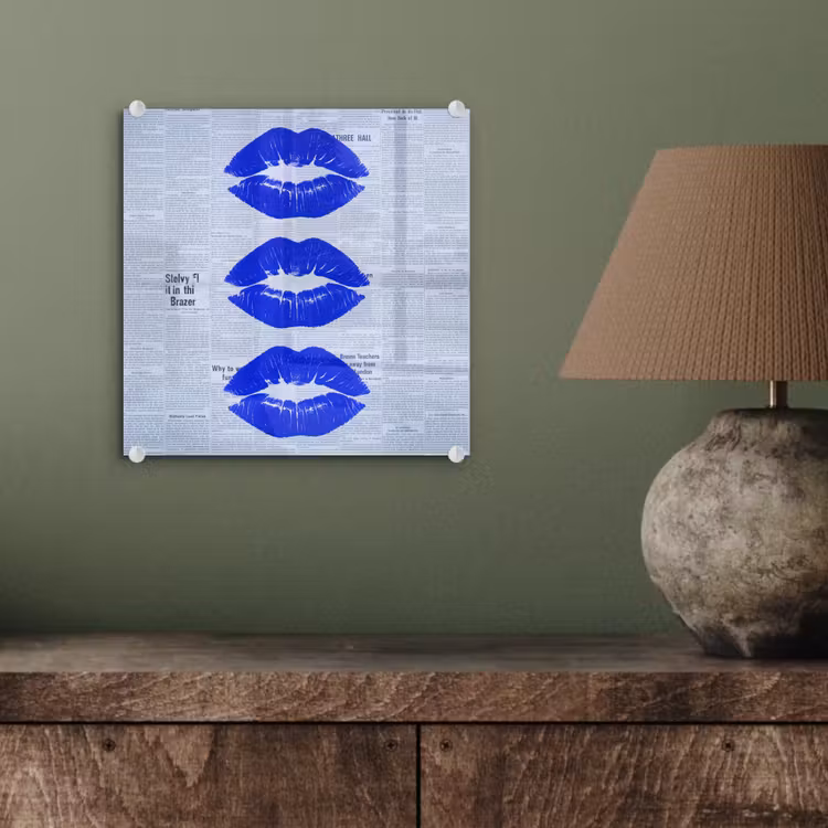Glasbild - Zeitung „Blaue Lippen“ — 4