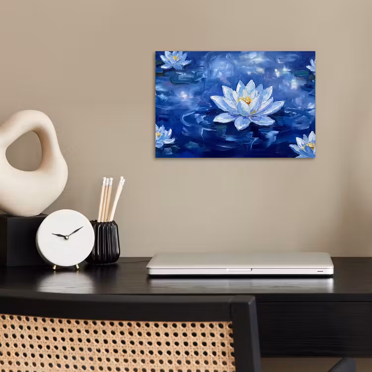 Poster - Blaue Seerose – Wasser — 2