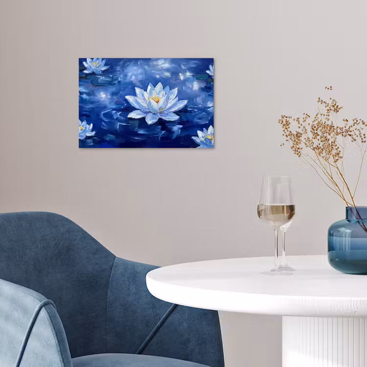 Poster - Blaue Seerose – Wasser — 4