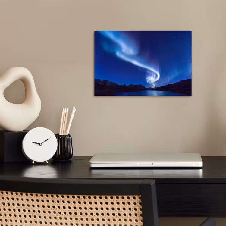 Poster - Nordlicht – Berge – Natur — 2