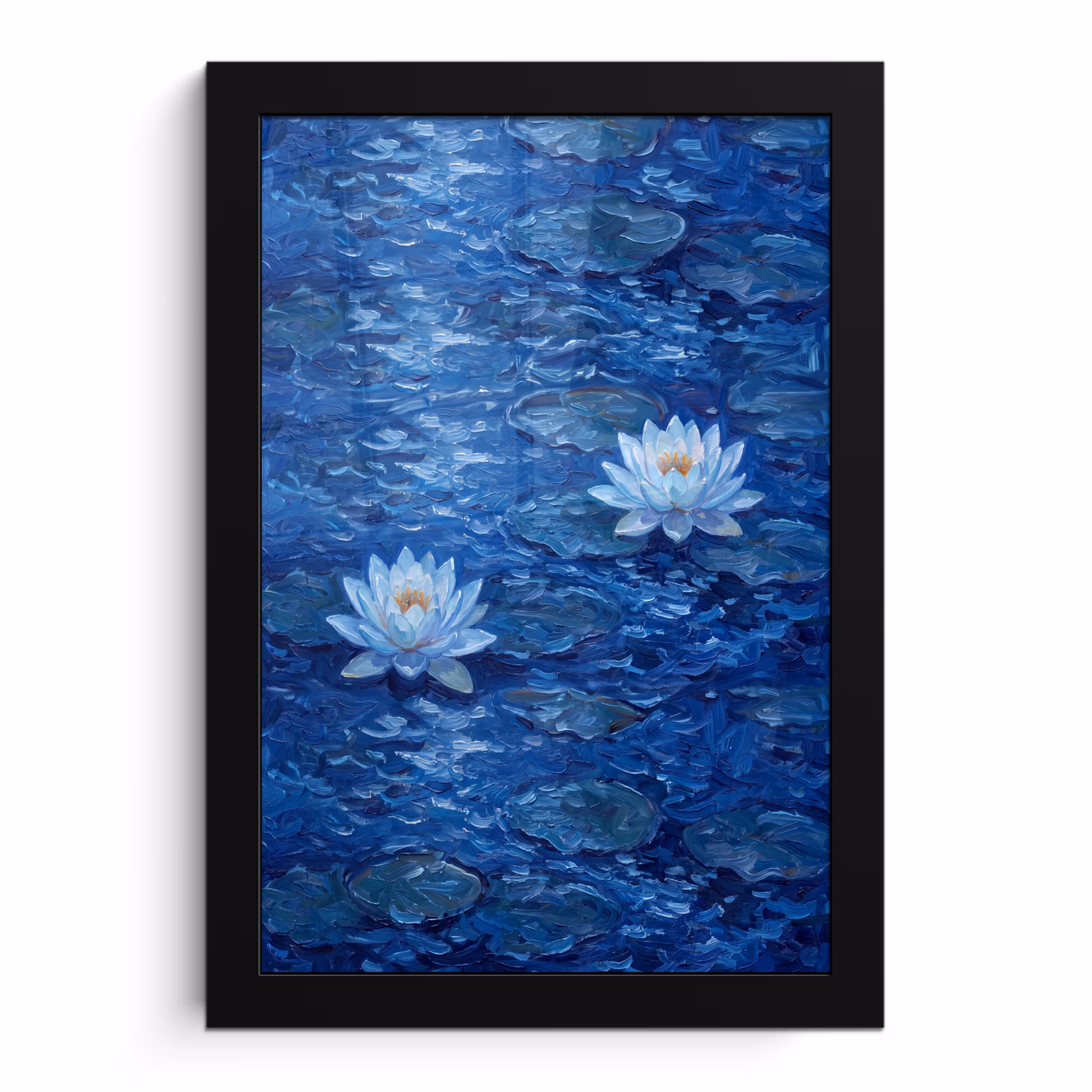 Bilder mit Rahmen - Blumen – Wasser – Blau — 1