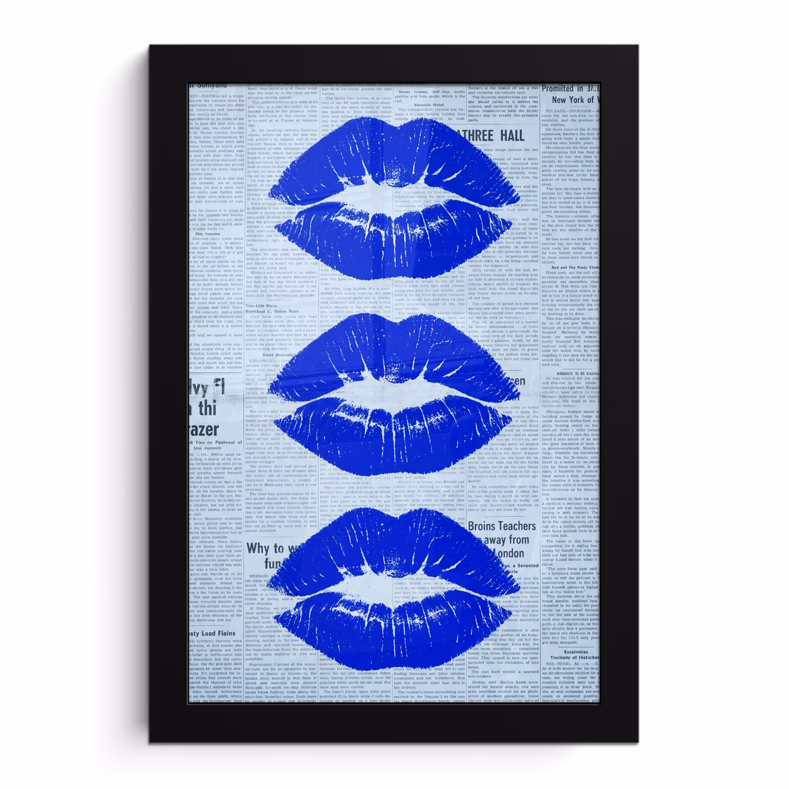 Bilder mit Rahmen - Zeitung „Blaue Lippen“ — 1