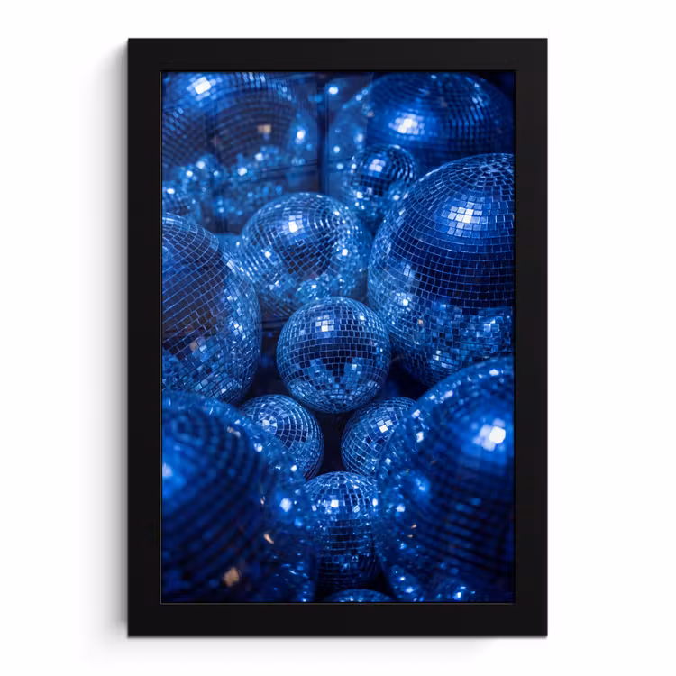 Bilder mit Rahmen - Discobal – Party – Blau — 1
