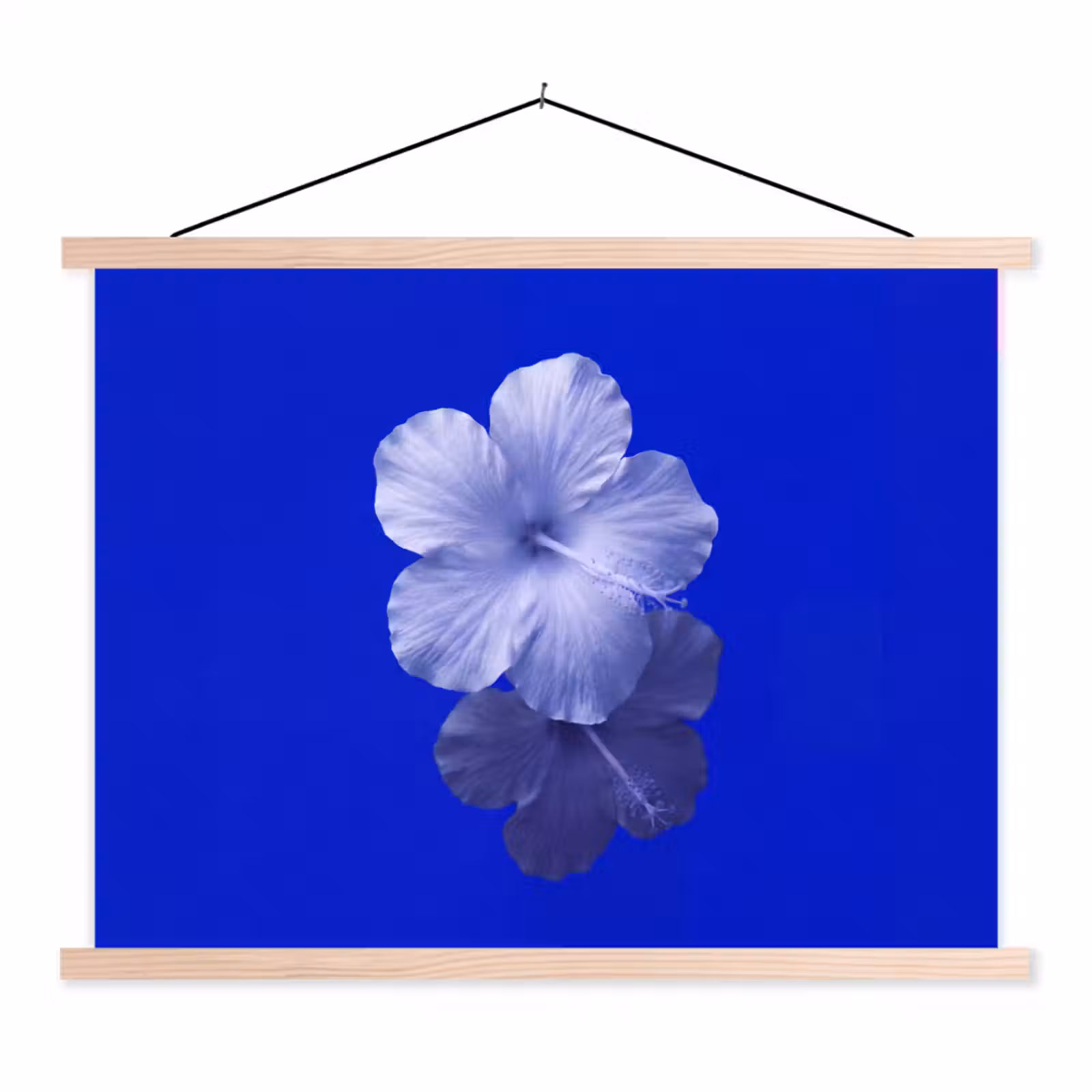 Stoffbild - Blumen – Blau – Natur — 1