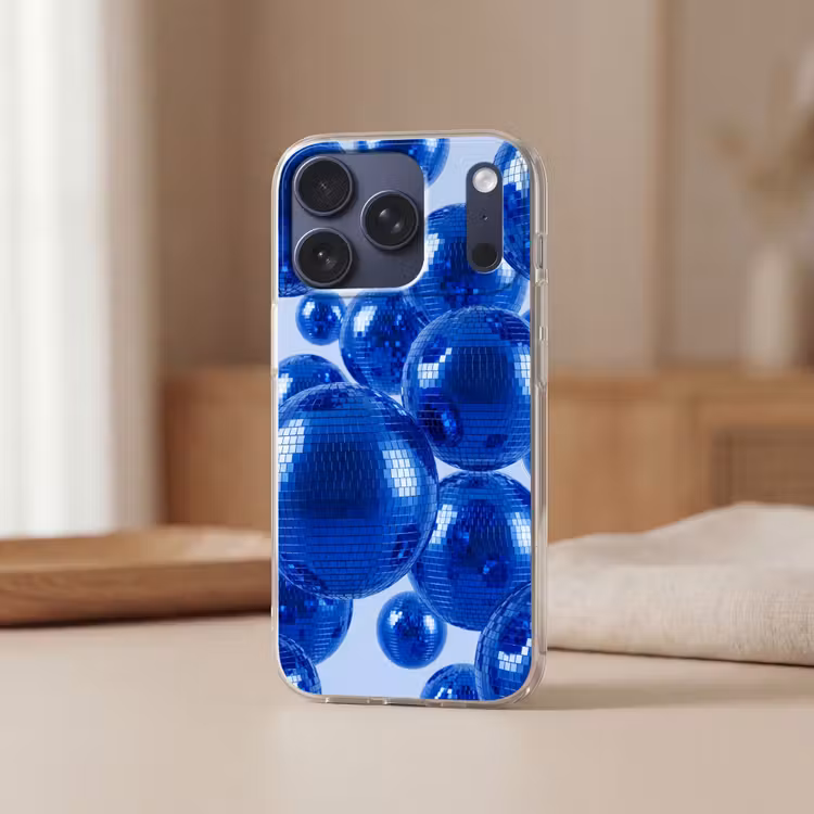 Handyhülle - Blaue Discokugel — 3