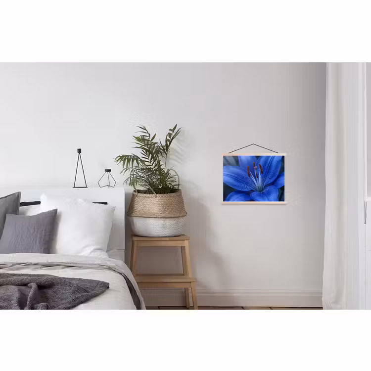 Stoffbild - Blaue Blume – Natur — 3