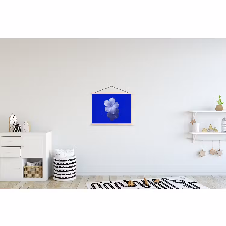 Stoffbild - Blumen – Blau – Natur — 2