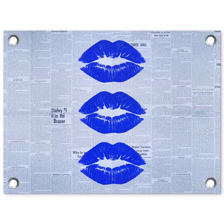 Gartenposter - Zeitung „Blaue Lippen“ — 1