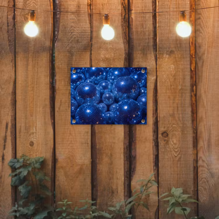 Gartenposter - Discobal – Party – Blau — 2