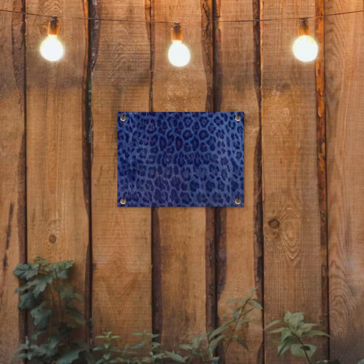 Gartenposter - Muster – Blau – Abstrakt — 2