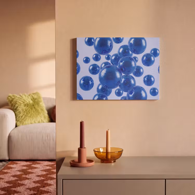 Akustikbild - Blaue Discokugel — 2