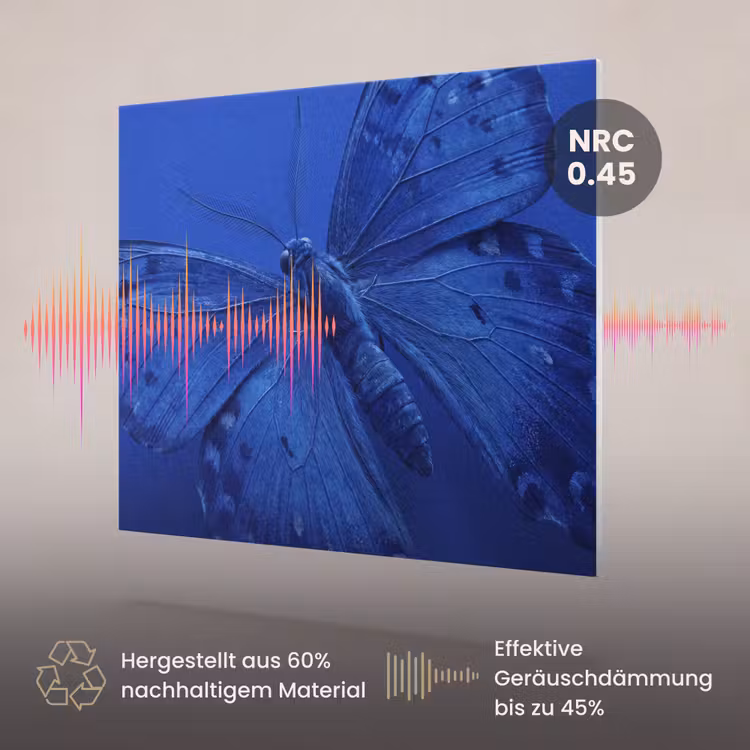 Akustikbild - Blauer Schmetterling – Insekt — 3