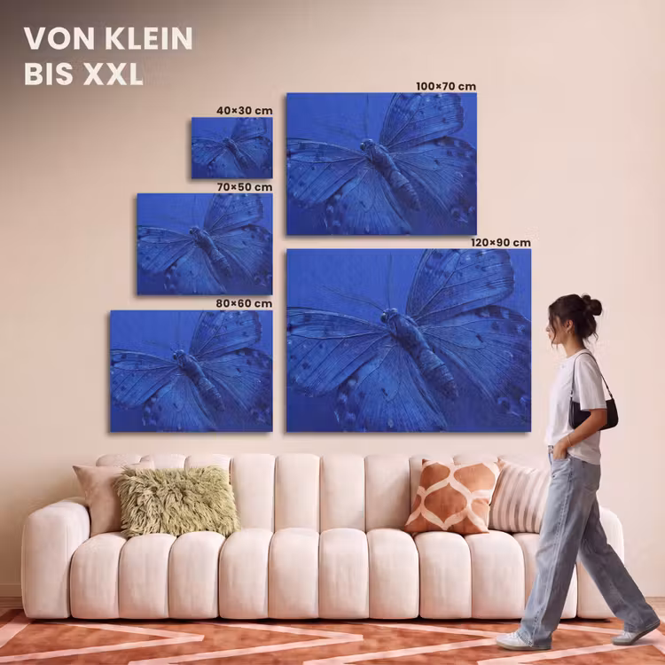 Akustikbild - Blauer Schmetterling – Insekt — 7