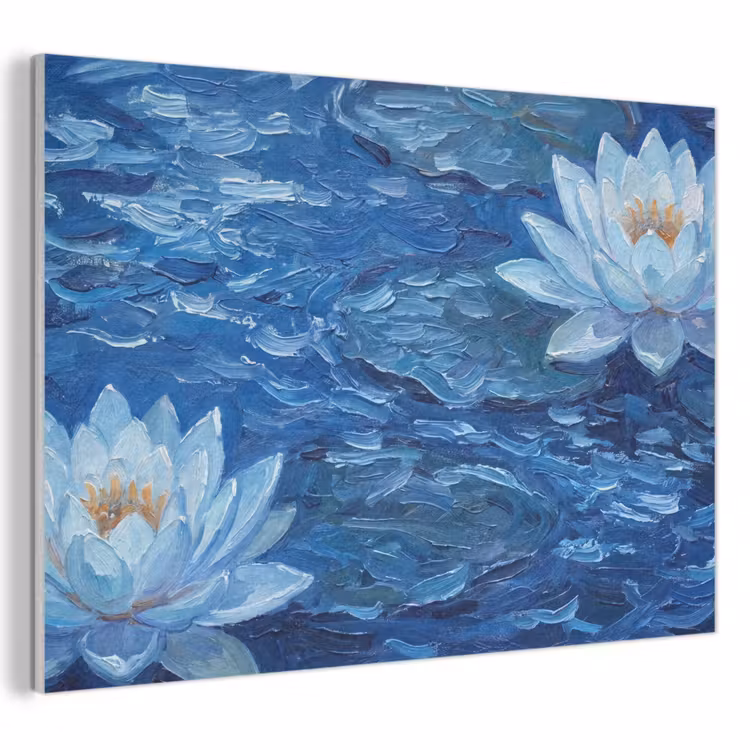Akustikbild - Blumen – Wasser – Blau — 1