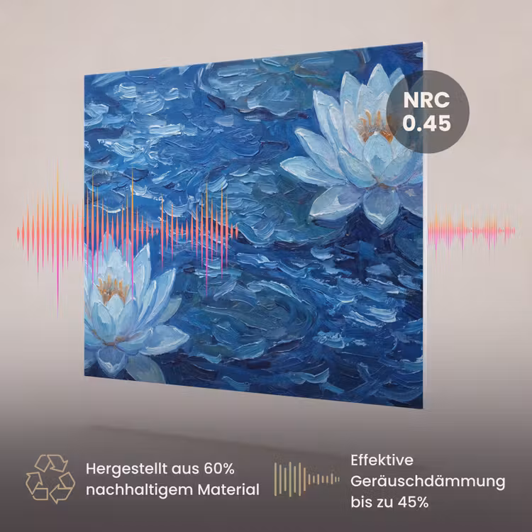 Akustikbild - Blumen – Wasser – Blau — 3
