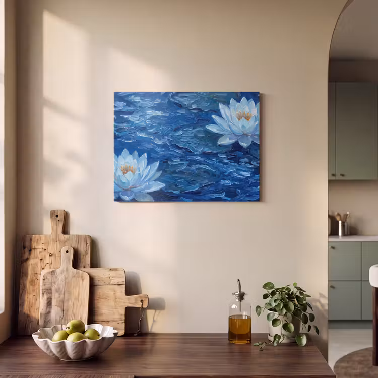 Akustikbild - Blumen – Wasser – Blau — 4