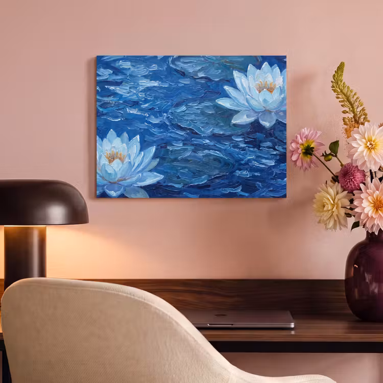 Akustikbild - Blumen – Wasser – Blau — 6