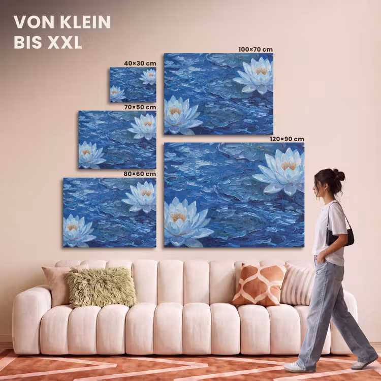 Akustikbild - Blumen – Wasser – Blau — 7
